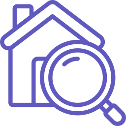 purple property search icon